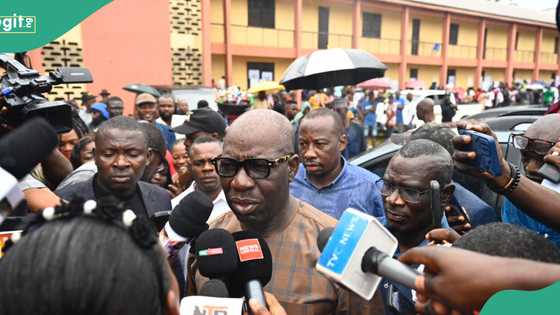 BREAKING: Edo governor Obaseki finally casts his votes, makes fresh demands, video, other details emerge