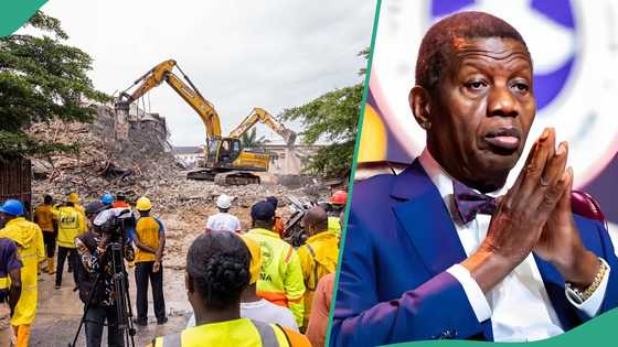 Adeboye’s RCCG members, construction workers escape death as building collapses on church in Lagos