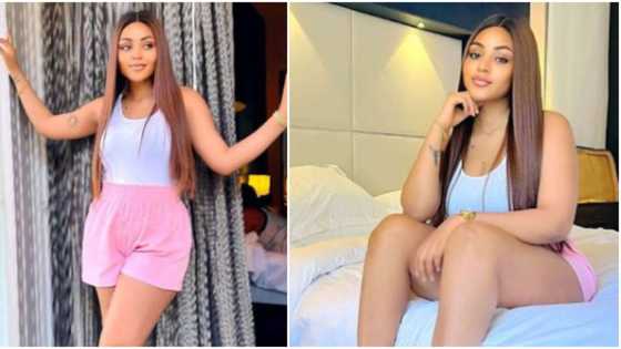 "A whole mum of 2": Fans hail Regina Daniels as she shows off her snatched body in new photos