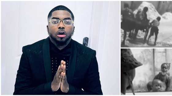 School kids gifted money by singer Skiibii for helping their physically challenged friend push his wheelchair