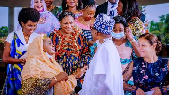 Labari da Hotuna: Yadda mata zasu iya taka rawar gani wajen tabbatar da zaman lafiya, Shugaba Buhari