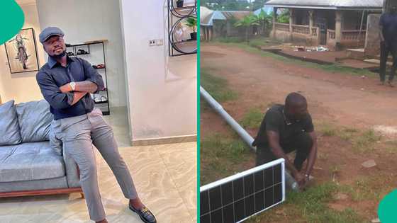 Businessman begins installing solar lights in Abia communities, targets 17 villages with 1,000 poles