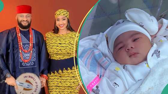 Judy Austin excited as colleague gifts her and Yul Edochie’s newborn cash and maternity parcels