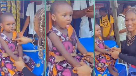 "I have never seen her smile": Lady shares video of little girl with serious face, video trends