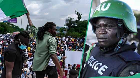 BREAKING: Gunshots as Police prevent protesters from blocking major road, details emerge