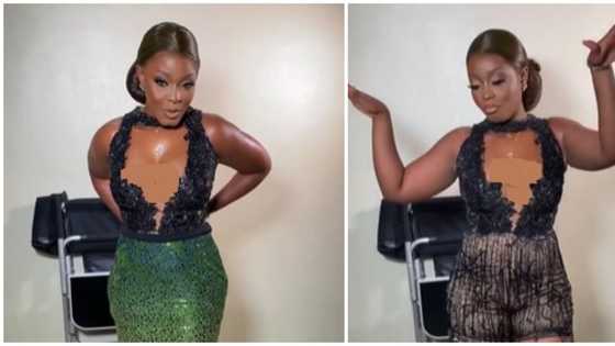 Dress transformation: Lady's 2-in1 outfit receives mixed reactions from fashion lovers