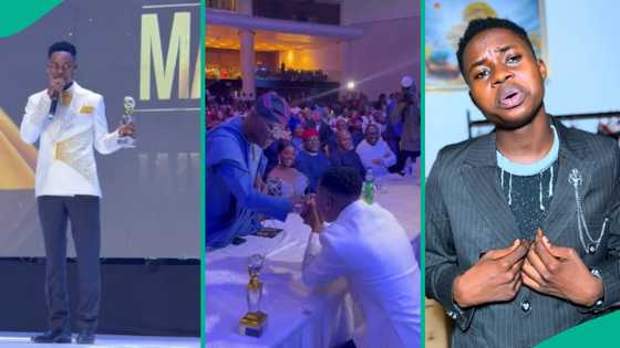 Peller wins influencer of the year, prostrates to greet Sanwo-Olu, Don Jazzy kneels at award night