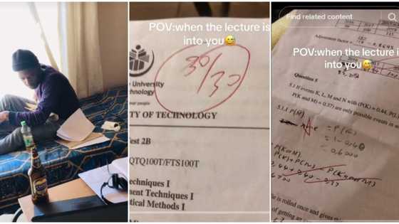 Male student shares result lecturer crushing on him gave him, sparks reactions online