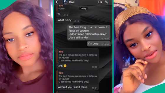 Older lady puzzled as 20-year-old woos her on WhatsApp, releases their chat: "The audacity"