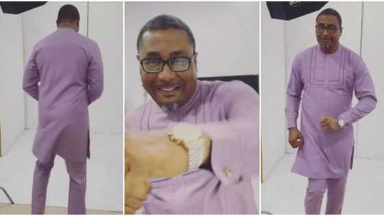 "Dorling on the dance floor": Sweet viral video of actor Tony Umez showing off dance skills stirs reactions