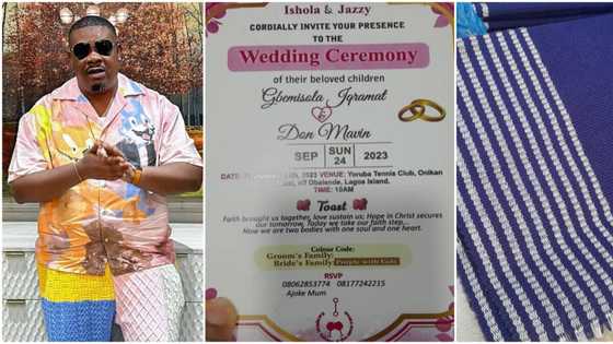 Don Jazzy receives invitation card and aso-ebi to his own wedding from unknown lady: “I’m confused”