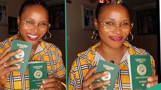 "We got Canada family visa in one week": Lady set to relocate to Canada, gets two Nigerian passports