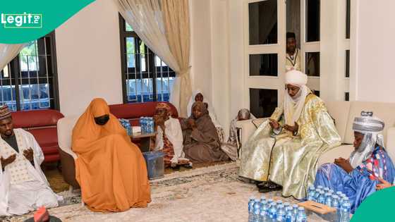 Sanusi II ya rufe bakin mutane, ya je gidan Buhari domin yin ta'aziyya ga iyalansa