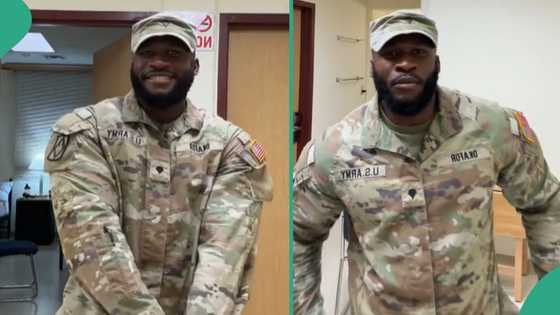 Nigerian man serving in United States Military melts hearts after posting video on TikTok
