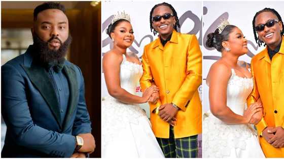 "Don't be jealous": VJ Adams' comment on Bimbo Ademoye & Timini Egbuson’s loved-up video stirs reactions