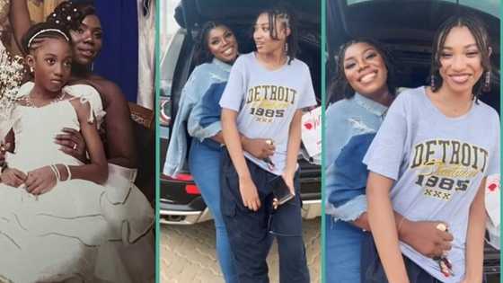 "She is ripe for marriage": After 10 years, Lady shares transformation of her little bride, photos trend