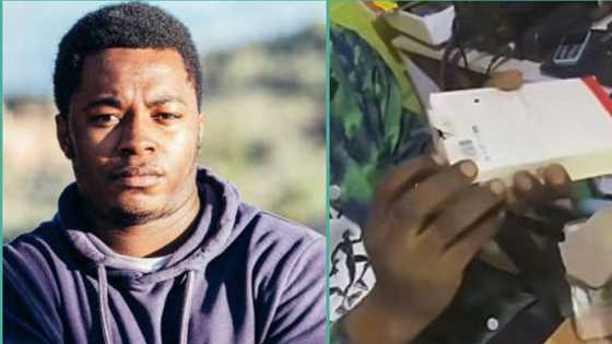 "You will make money from it": Nigerian man displays stones he found inside pack of power bank