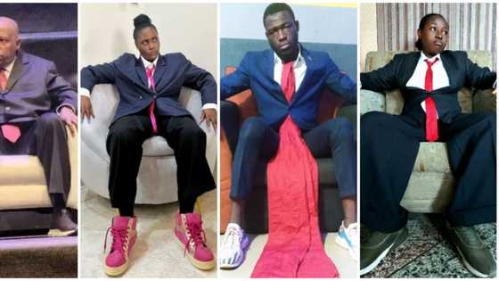 Shettima challenge: Actress Toni Tones, many others jump on 'red tie' trend in hilarious fashion