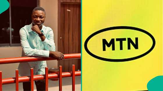 Civil engineering student who bought MTN shares flaunts dividend he received, Nigerians react
