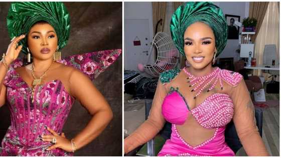 Asoebi fashion: Iyabo Ojo and Mercy Aigbe slay in gorgeous ensembles