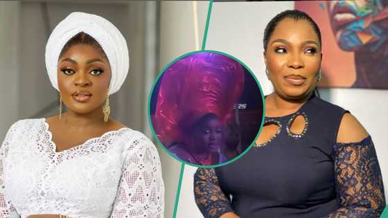 Laide Bakare intensely confronts Eniola Badmus at Owambe Thieves movie premiere, leaks their DM messages