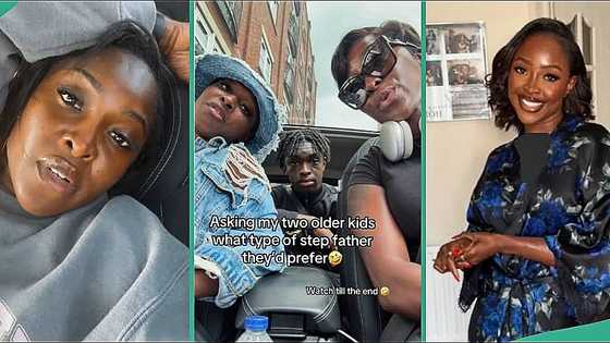 Single mum bursts into laughter as her children advise her on kind of man to marry, video trends