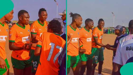 Super Eagles Star mobbed by fans after friendly match in Kaduna during holiday, video