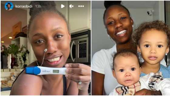 “Who con get the belle?” Nigerians react as Korra Obidi shares photo of pregnancy test with cryptic caption