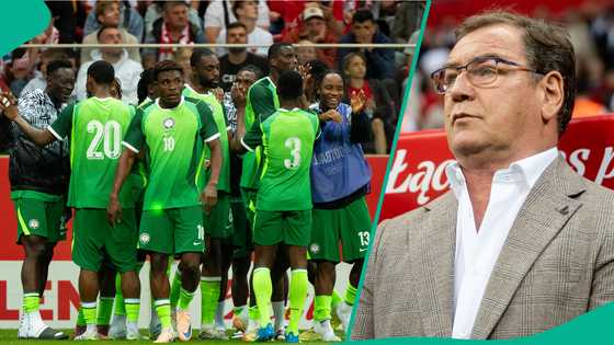 Poland coach reacts after his team's 2-2 draw against Super Eagles in Warsaw