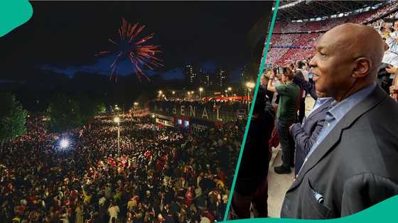 PSG vs Arsenal: Former Nigerian Senate president storms Puskás Arena