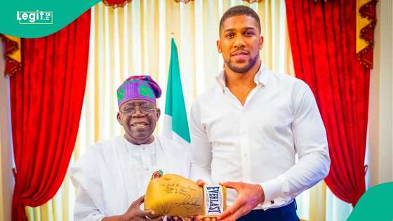 Did Tinubu visit Anthony Joshua in hospital as viral photo suggests? Fact emerges