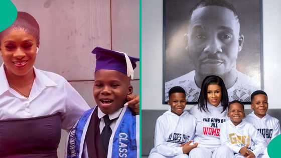 Jnr Pope's first son graduates, widow pens emotional tribute, Empress grants his desire, clip trends