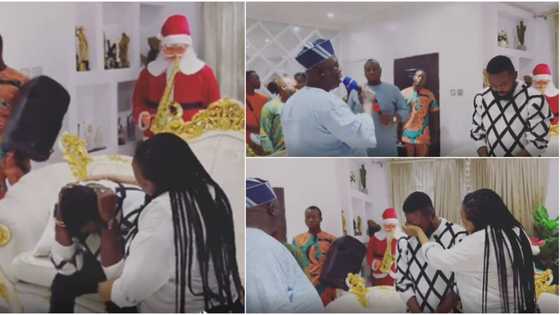 Toyin Abraham's hubby sheds tears as actress invites man who chants for Yoruba kings to mark his birthday