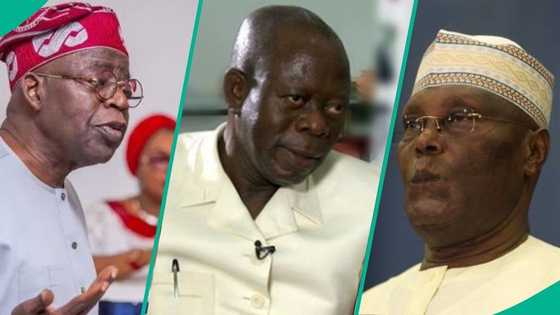 "Tinubu will win if election held today": Oshiomhole declares, chides Atiku as 'chief defector'