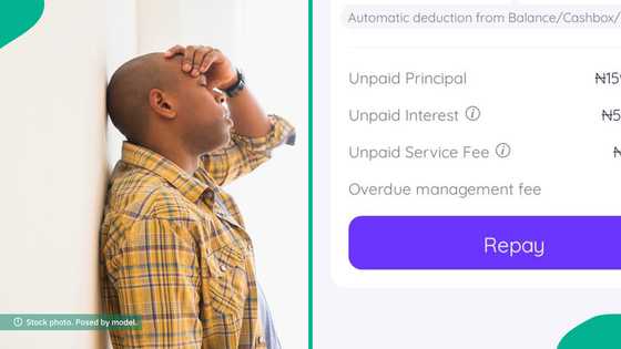 Man who borrowed N159,000 from loan app displays amount he was asked to repay after 34 days