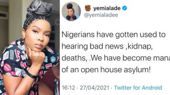 Suffering and smiling: Nigerians are now used to hearing bad news, Yemi Alade reacts to state of the nation