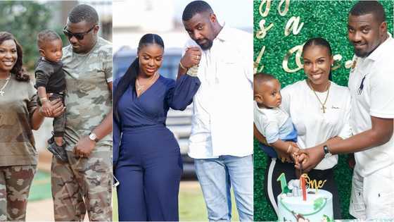 He knows how to pamper my hair: John Dumelo turns hairdresser for his wife in video, Nadia Buari, others react