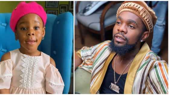 Too cute: Patoranking's daughter Wilmer melts hearts with her birthday song for singer