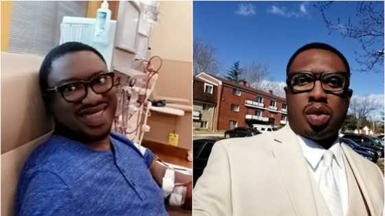 Sad: Media personality Emma Ugolee accuses Indian hospital of swapping kidney his sister donated for him, gave him a bad one
