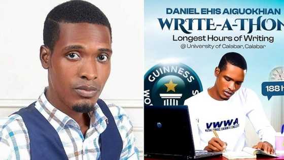 Kundin Bajinta Na Guinness: Wani Dalibi Ya Dukufa Wajen Rubutu Har Na Tsawon Mako 1 Don Kafa Tarihi