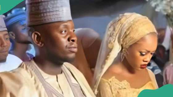 Nigerian lady laments as groom refuses to console his bride crying on their wedding day