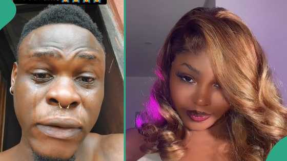 Man Cries Like Baby As He Begs Pretty TikToker to Be His Girlfriend, Video Sparks Reactions