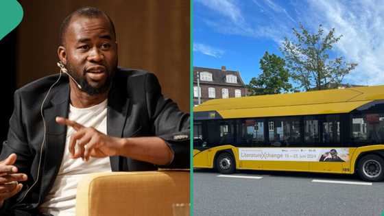 Nigerian writer Chigozie Obioma honoured in Denmark, his photo features on train stations and buses