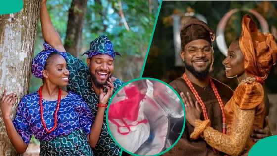 Kunle Remi shows off unusual gift wife gave him on their 2nd anniversary, clip trends: "Red pant?"