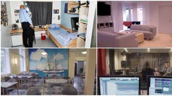 Nigerians react to beautiful prison that has studio, dryer, washing machine, sitting room, tv, shower