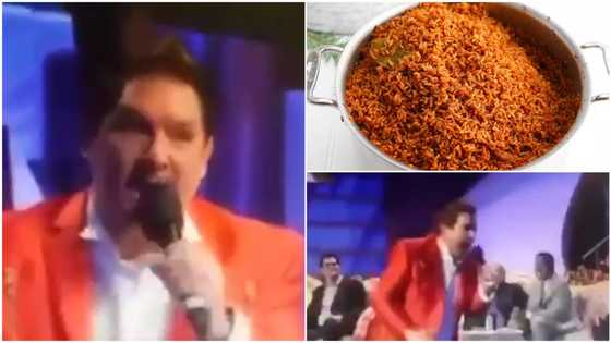 There is anointing in Nigerian jollof rice - Oyinbo pastor tells people how country's food is sweet in video
