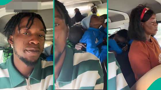 Man who entered bus reacts after noticing almost all passengers were asleep, video sparks reactions