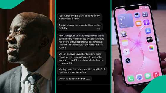 Nigerian man rages online as sister's boyfriend seizes her phone, WhatsApp chat surfaces