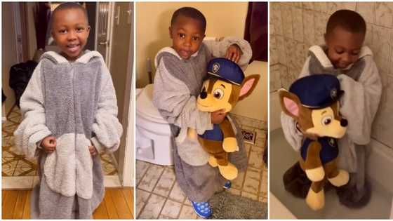 "John The Baptist": Mum shocked after finding son in bathroom with toy, as he baptises it in viral video