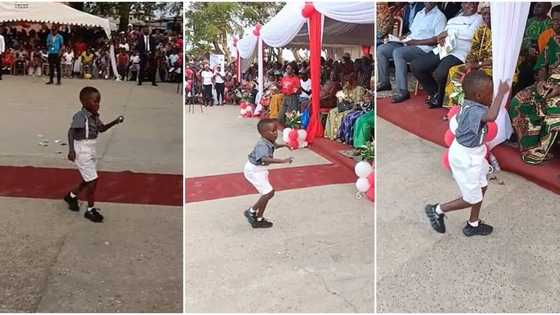 Confident boy in crossing belt dress dances smoothly in midst of crowd, sweet video goes viral on TikTok